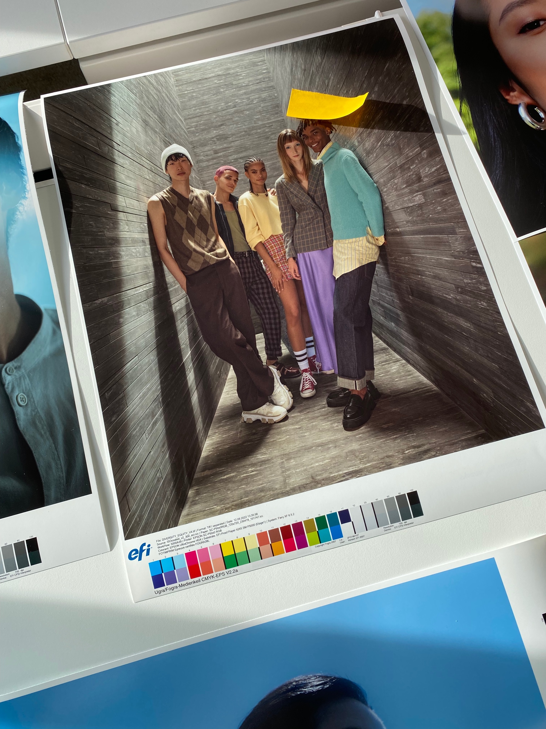 Printed L’Oréal diversity campaign visual