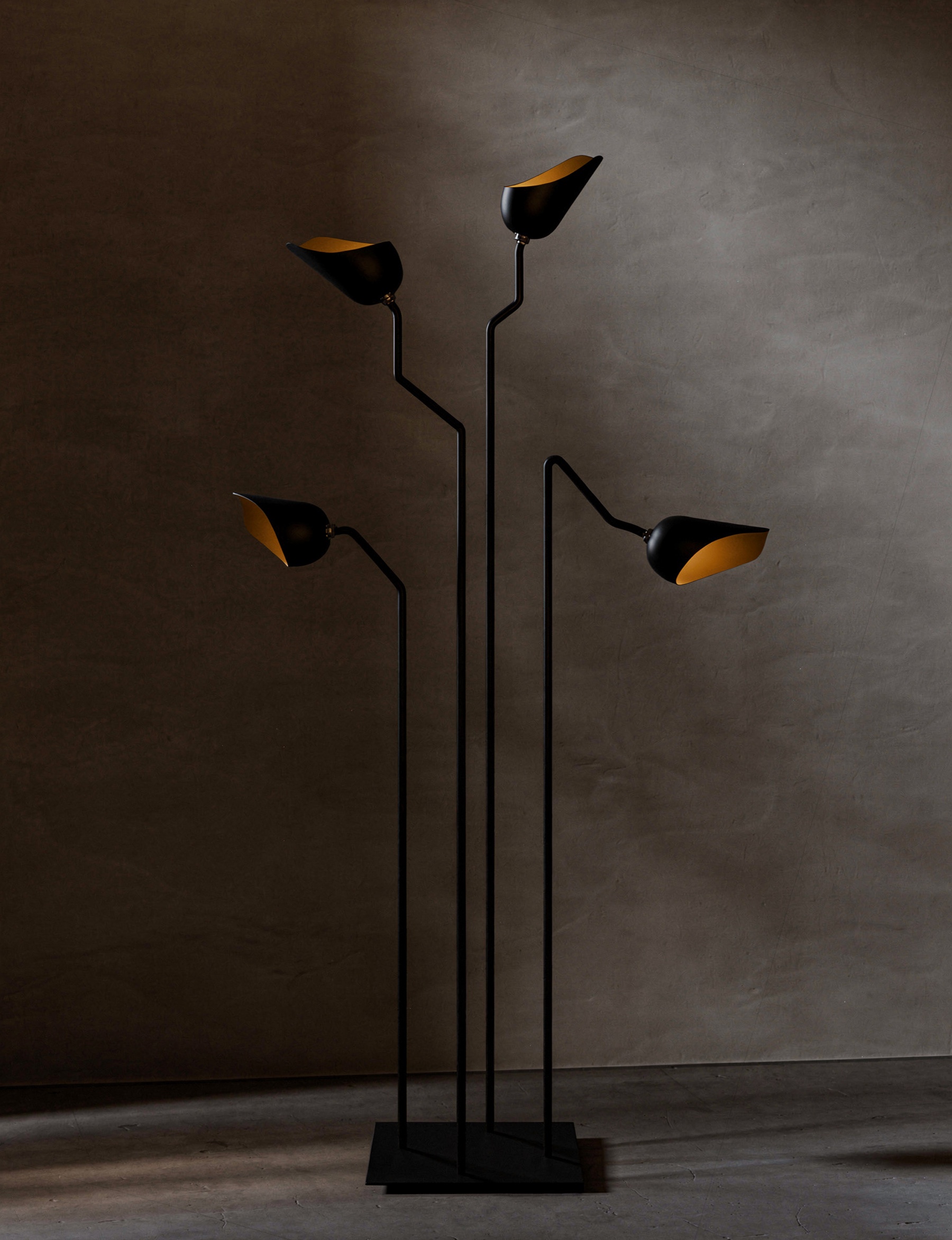 Four-light floor lamp