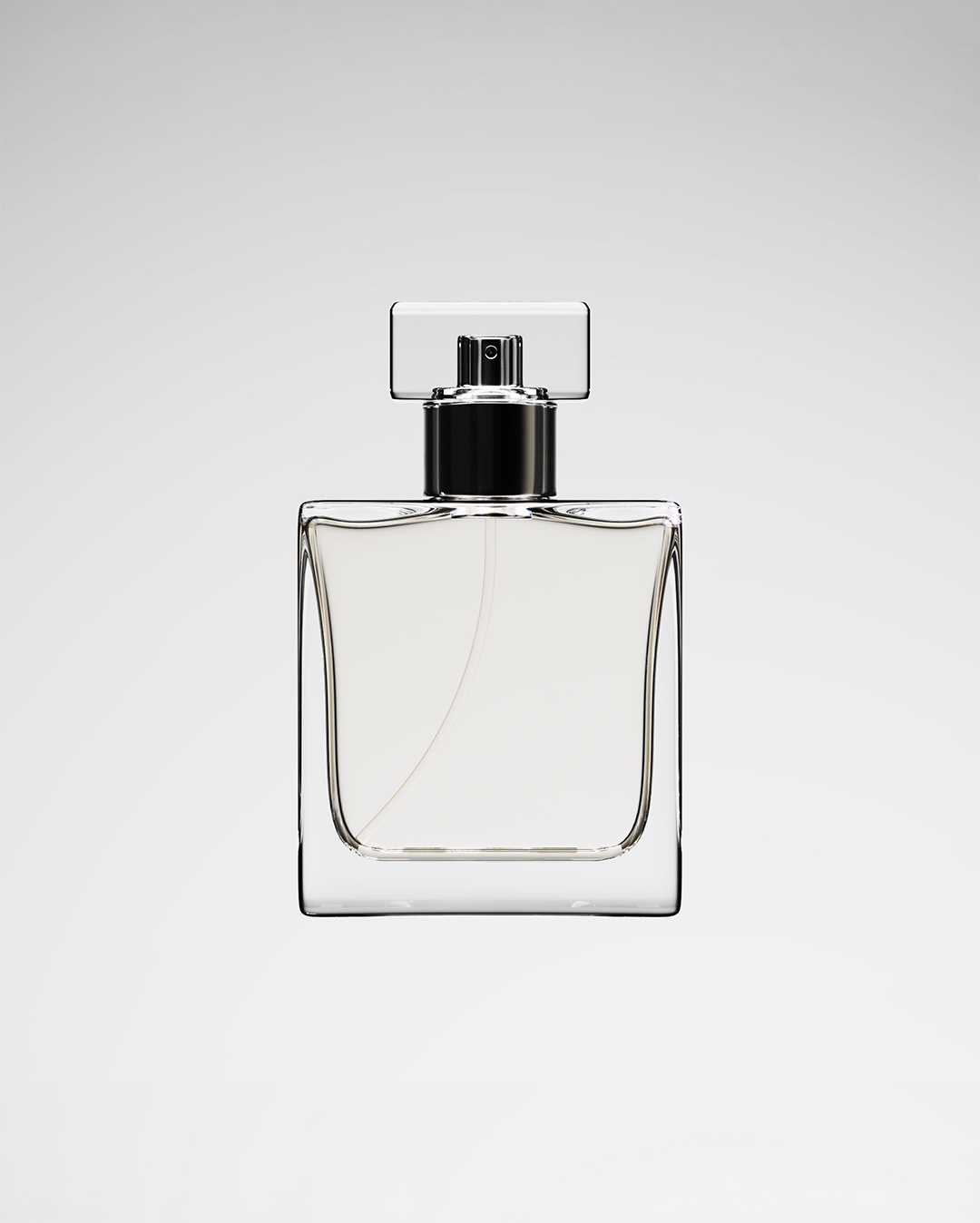 Glass perfume bottle