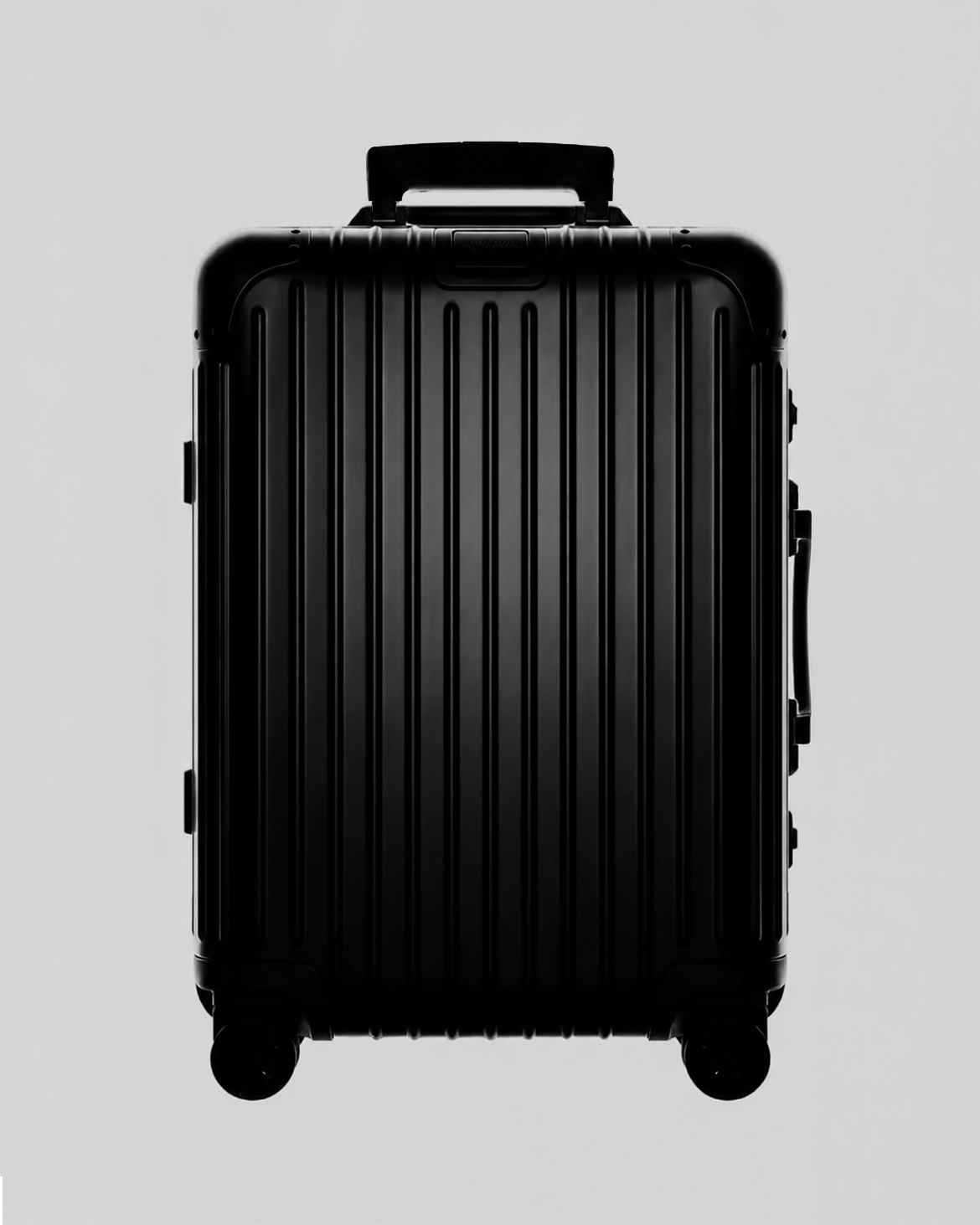 Rimowa black suitcase